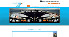 Desktop Screenshot of guaranteeddrivingschool.com