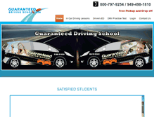 Tablet Screenshot of guaranteeddrivingschool.com